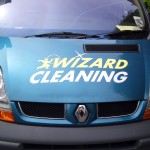 Blue Wizard Cleaning Van