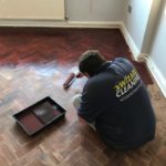 Hard Floor Restoration in Progress